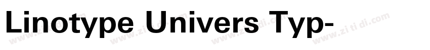 Linotype Univers Typ字体转换